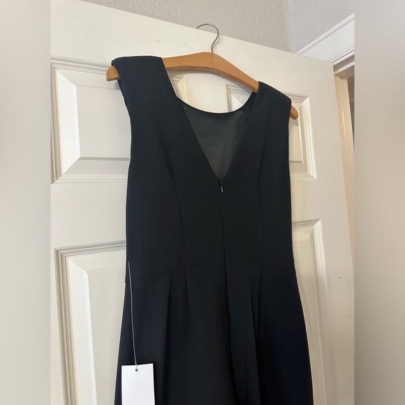 NWT Jay Godfrey Padded Shoulder Black Jumpsuit Size 4 - Picture 4 of 6